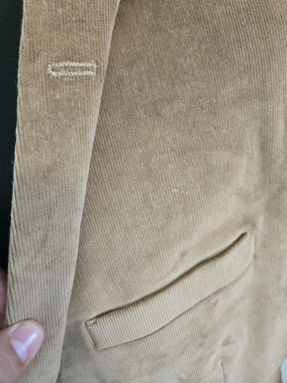 Stafford Men's Tan Corduroy Sport Coat 46R Classic Fit - Picture 8 of 14